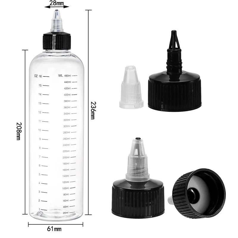 Measured Twist Top Cap Refillable Squeeze Container