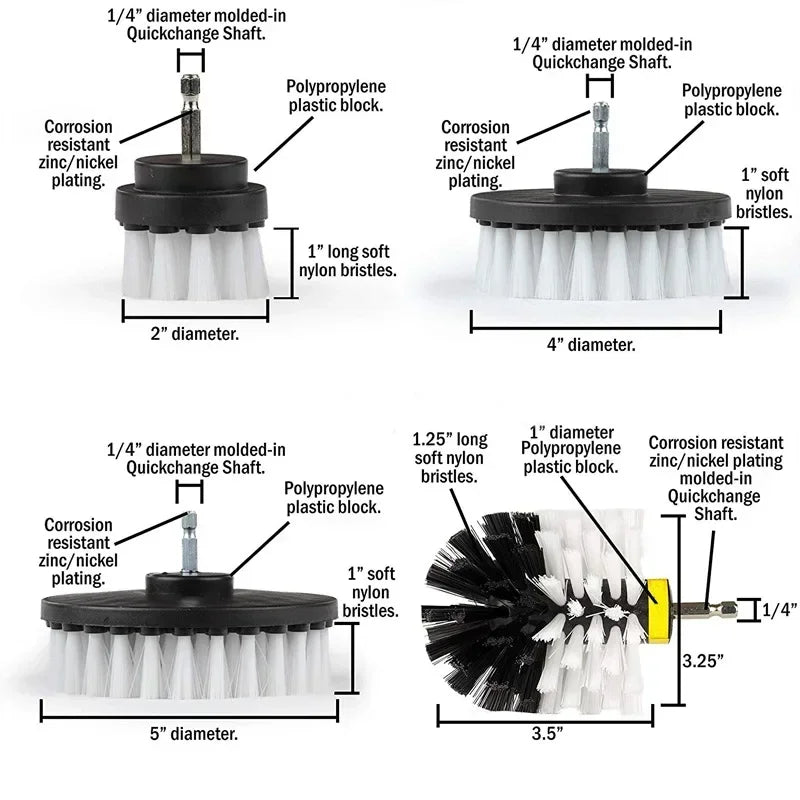 Brush Attachment for drill