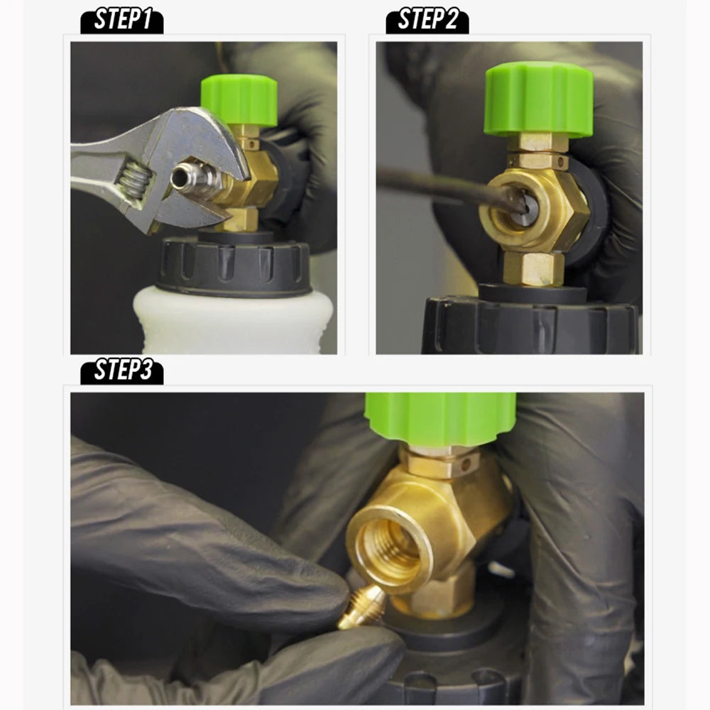 Universal 1.0mm+ Snow Foam Nozzle and Stainless Steel Filter