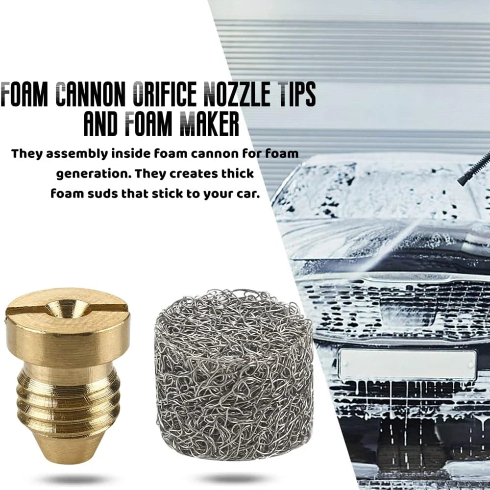 Universal 1.0mm+ Snow Foam Nozzle and Stainless Steel Filter